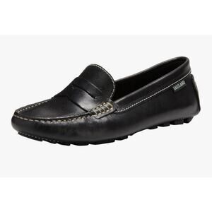 Eastland Patricia Womens Loafers Black Leather Driving Moc Size 11 Wide NEW